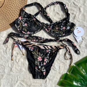 PQ Gasparilla Halter Top and Embroidered Teeny Bottoms